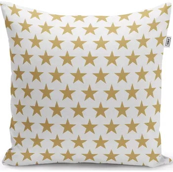 Polštář Sablio Polštář Zlaté hvězdy - 50x50 cm