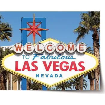 Plakát Sablio Plakát Welcome to Las Vegas - 60x40 cm