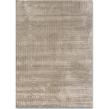 Koberec KOBEREC BÉŽOVÝ 80X150 CM S VÝJIMEČNÝM VZOREM STYLOVÉ DOPLŇKY DO INTERIÉRU COSTA