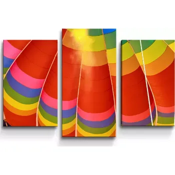 Obraz Sablio Obraz - 3-dílný Horkovzdušný balon - 75x50 cm