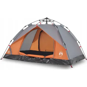 Stan Stan turistický stan, rychlá montáž, 210x200x135 cm, šedo-oranžový