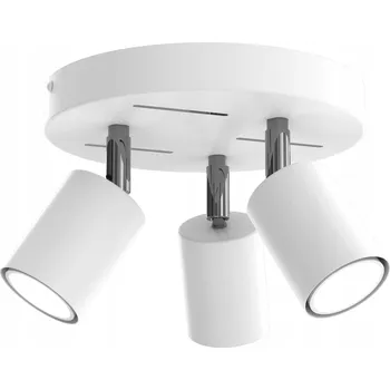 Stropní svítidlo stropní svítidlo nastavitelná lišta 3x GU10 bílá chrom