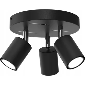 Stropní svítidlo stropní svítidlo lišta nastavitelné 3x GU10 černá chrom