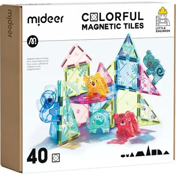 ostatní stavebnice Mideer: Moje první magnetická stavebnice – Zvířátka (40 ks)