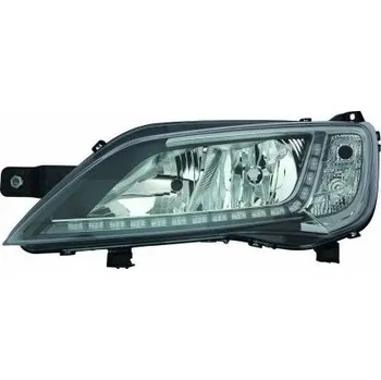 Osvětlení automobilu Světlomet Fiat Ducato 14> H7+H7+LED pravý elektricky nastavitelný chrom 552-1145RMLEMN1