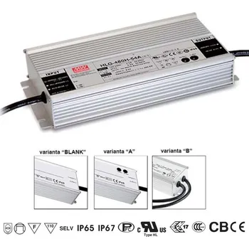Mean Well HLG-480H-24B Stmívatelný zdroj pro LED 4