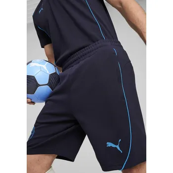 PUMA Pánské sportovní kraťasy pro volný čas Manchester City PUMA New Navy Magic Blue S MODRÁ