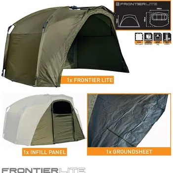 Bivak Fox Bivak Frontier Lite + Přední Panel + Odepínací podlaha