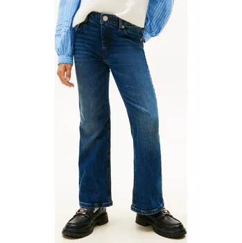 Dívčí džíny Dětské rifle Tommy Hilfiger FLARE KG0KG08959.128.176.PPY2 modrá 95X, vel. 164