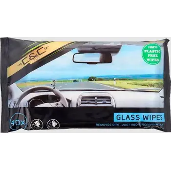 Čisticí prostředek na okna ČISTICÍ UBROUSKY NA OKNA A ZRCÁTKA DO AUTA I DOMÁCNOSTI 40 kusů