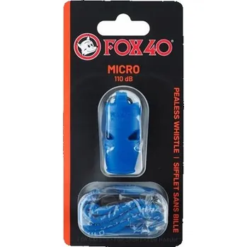 PÍŠŤALKA FOX 40 MICRO MODRÁ SE ŠŇŮRKOU 9513-0508