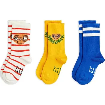Dětské ponožky s bavlnou Mini Rodini E.T. 3-pack 25860101 modrá 57X, vel. 24/27