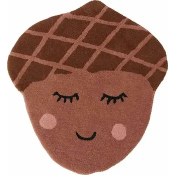 Koberec Kobereček s vlnou OYOY Acorn 80 x 80 cm hnědá barva M107030 88X