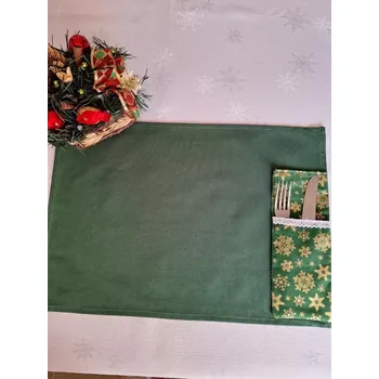 prostírání Prostírání kanavas zelený (Prostírání kanavas zelený)