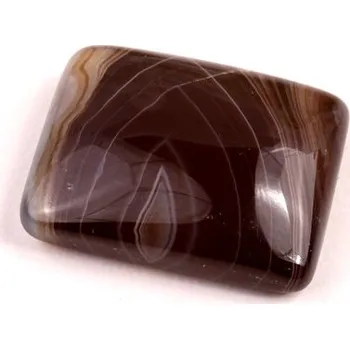 Sběratelství Kabošon Black Banded Agate č.7851 (21x17x7mm)