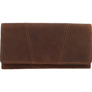 Peněženka Dámská kožená peněženka Lagen 66-388 hnědá, Lagen