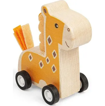 Hračka pro nejmenší Bigjigs Toys - Natahovací zvířátko - Žirafa