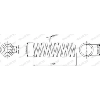 Monroe SP3442 Pružina zavěšení