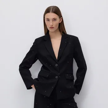 Dámské sako Reserved - Sáčko se strasem - černý - 516GE-99X - 516GE-99X-M