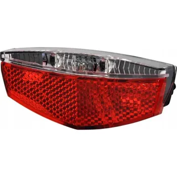 Cyklosvítilna Zadní světlo na nosič kola XC-172E 2xLED pro dynamo