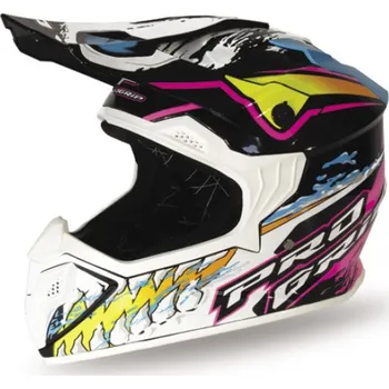 Helma na motorku PROGRIP DĚTSKÁ PŘILBA PG3009 JUNIOR/KID BÍLÁ/ČERNÁ/RŮŽOVÁ/ZELENÁ