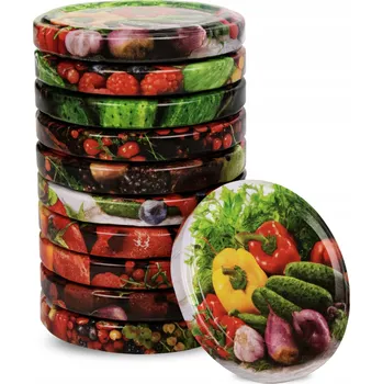 Sklenice ŠROUBOVACÍ VÍČKA DO SKLENIC UZÁVĚRY NA SKLENICE FI 66 VÍČKA ZAVAŘENINY 10 ks