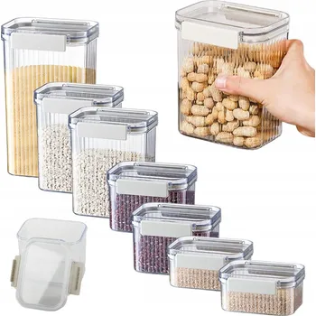 Dóza na potraviny KUCHYŇSKÉ DÓZY NA POTRAVINY NA TĚSTOVINY SADA 7 KS