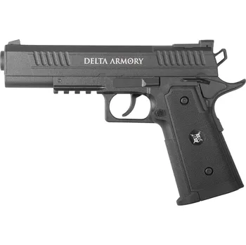 Airsoft Delta Armory vzduchová pistole 1911 NBB CO2 4,5 mm - černá
