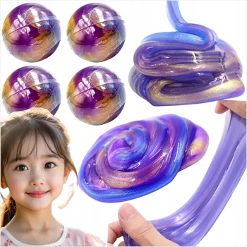 Modelovací hmota GALAXY SLIME KOULE KOSMICKÁ UTEKAJÍCÍ SLIZ MAGICKÁ KOULE MODELOVACÍ HMOTA