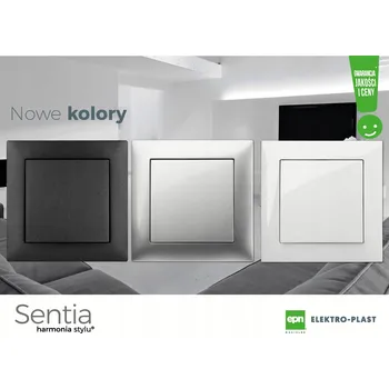 Elektrická zásuvka Elektrická Zásuvka nástěnná Elektro-Plast Nasielsk černá