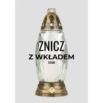 Svíčka Velká hřbitovní svíčka s parafínovou vložkou Maxpol o výšce 29 Cm