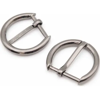 Kovová spona ozdobná s trnem - tmavé stříbro - průvlek 2 cm