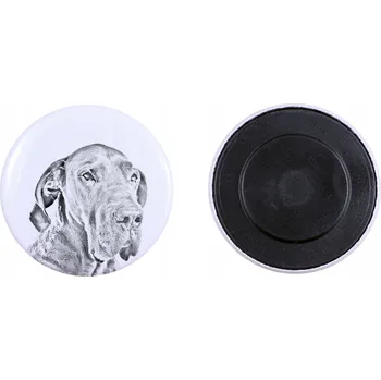 Obraz Německá doga I - magnet s motivem psa, extra lehký, silný magnet, pr