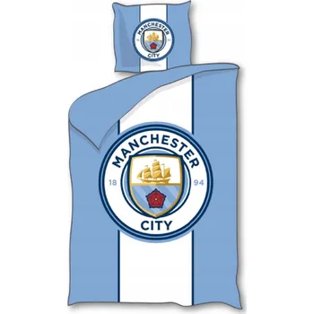 Povlečení OBOUSTRANNÉ POVLEČENÍ MANCHESTER CITY 140x200 POVLEČENÍ MANCITY F.C. ORIGINÁL