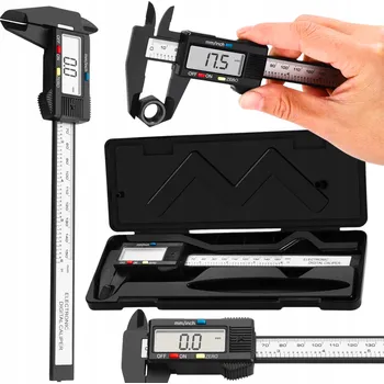 Posuvné měřítko DIGITÁLNÍ ELEKTRONICKÁ POSUVNÁ MĚŘÍTKA S LCD 0-150mm PŘESNÁ S DISPLEJEM