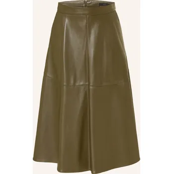 Dámská sukně Oui Dámská Sukně V Koženém Vzhledu, khaki, 40