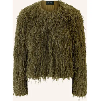 Dámský blejzr Oui Dámská Kabátová Bunda, tmavě zelená, 38