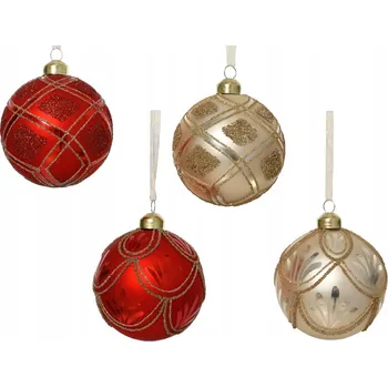 Vánoční dekorace Zdobená Vánoční Koule vánoční koule 8 cm, 1 ks