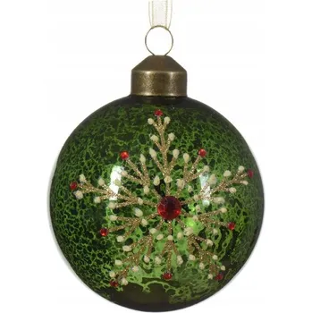 Vánoční ozdoba Zdobená Vánoční Koule vánoční koule 8 cm, 1 ks