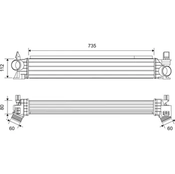 Chladič motoru Chladič turba VALEO 822945