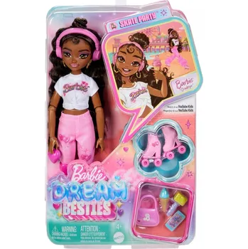 Panenka Panenka Barbie Dream Besties Brooklyn na kolečkových bruslích JFX97