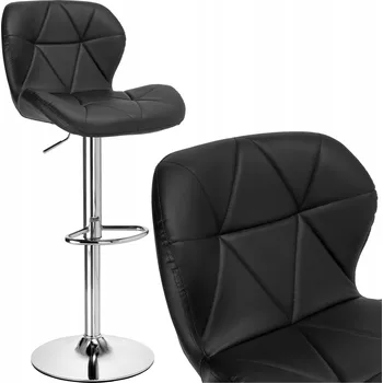 Barová židle Barová Židle eHokery černý 106 cm umělá kůže