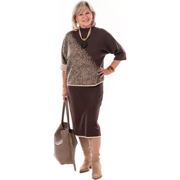 Dámský komplet KALLI 40/44 Tmavě hnědá