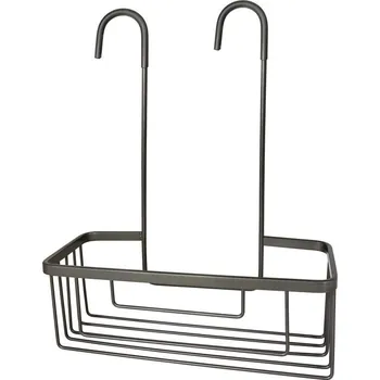 Drátěná police Gedy SMART police do sprchy závěsná, na baterii, 300x375x120 mm, gun metal