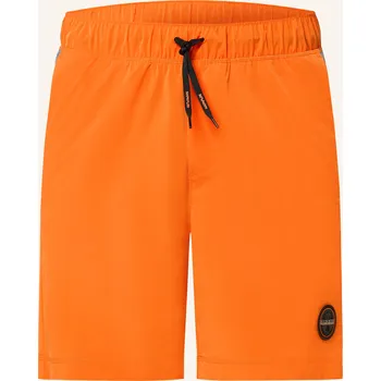 Pánské kraťasy Napapijri Pánské Šortky N-Tartuca, oranžová / šedá, 50