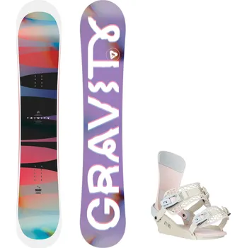Snowboard Gravity snowboards Snowboard komplet Gravity Trinity 25/26 + vázání Gravity Felix Candy Velikost: 154 cm, Velikost vázání: M