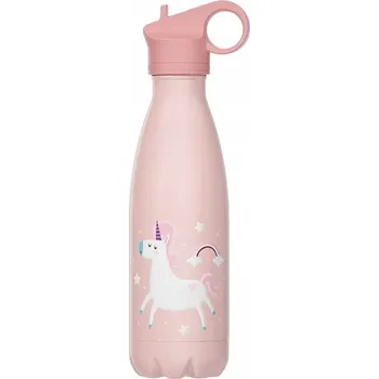 Termohrnek Lahev Na Pití Termohrnek děti růžový jednorožec 400 ml