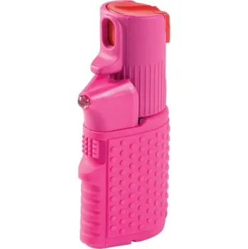 Obranný sprej ESP Obranný sprej OC Hurrican se světlem, 15 ml SFL-02 růžový