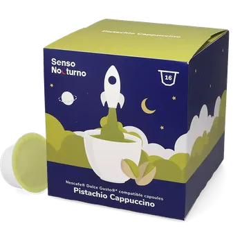 Káva Senso Nocturno | Pistáciové Cappuccino - 16 kapslí pro Dolce Gusto