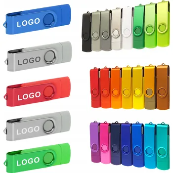 USB flash disk Flash disk otočný dual 8 GB USB 2.0 a USB-C s LOGEM, gravírováním nebo potiskem